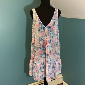 Lilly Pulitzer Blue and Pink Dress or Swim Coverup